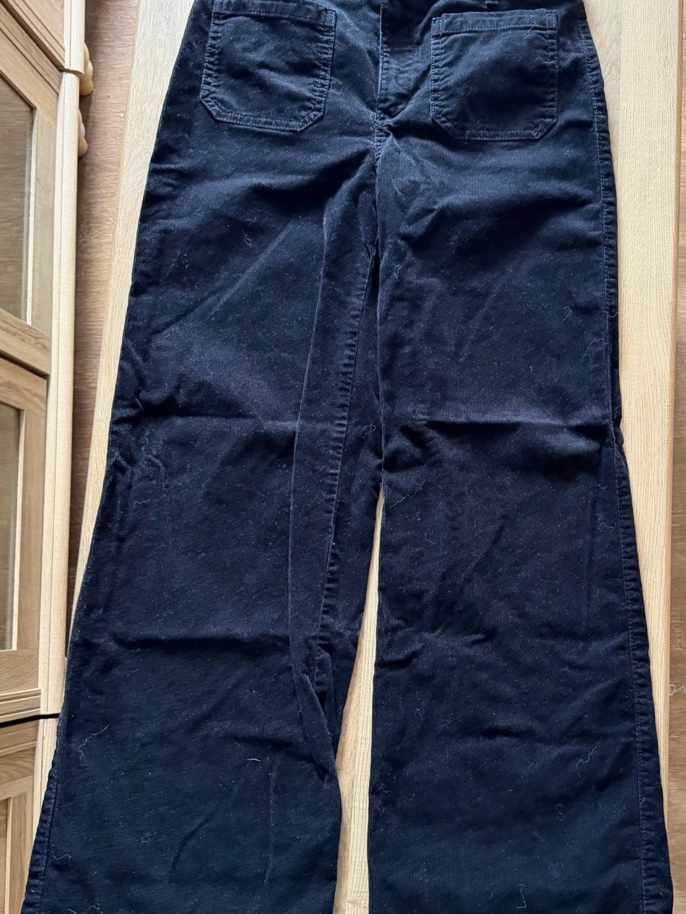 Loft Black Corduroy Wide Leg Pants